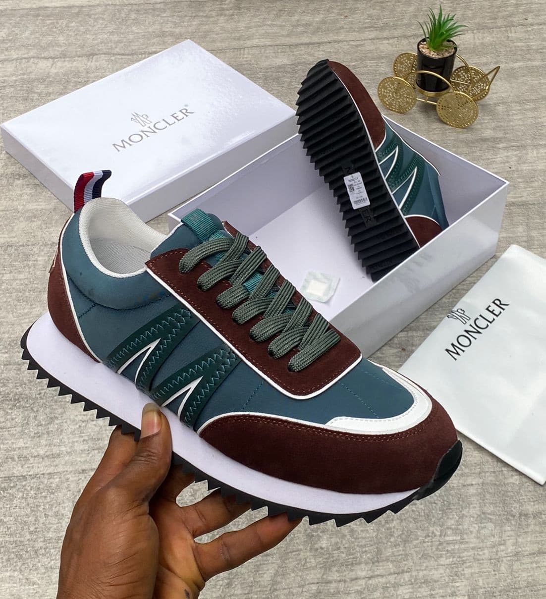 Moncler Contrast Panel Runner Sneakers