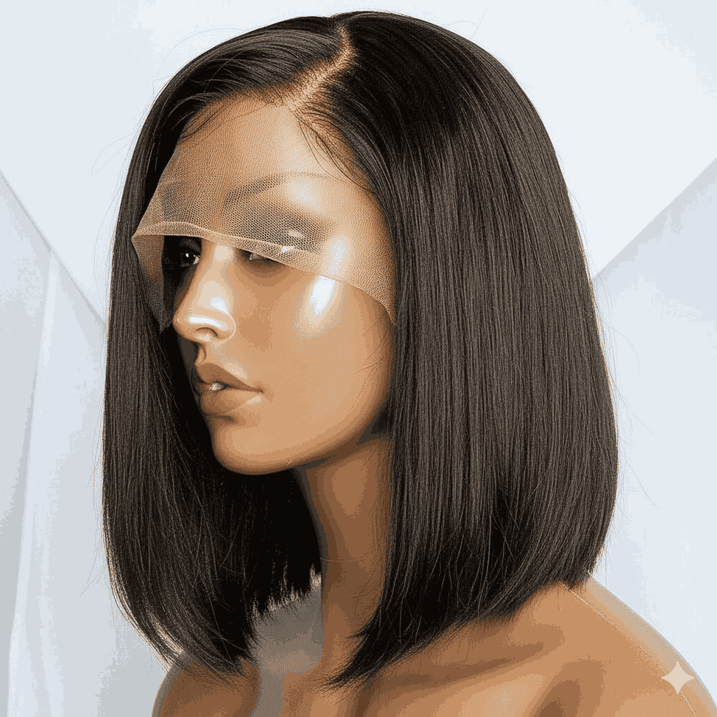 Curly Bob Wig With Bangs